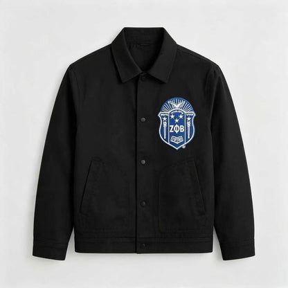 Zeta Phi Beta Shield Crest Embroidered Iron On Patch