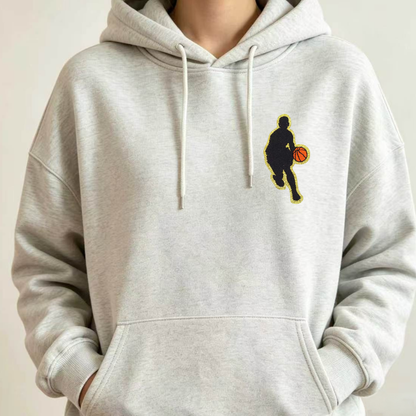 Sports Player Silhouette Iron On Patches Basketball Football Sports Posture Embroidered Patch
