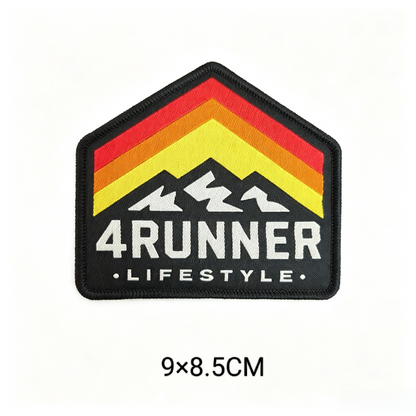 4Runner Lifestyle Offroad Embroidered Patch Hook & Loop Mountain Racing Badge DIY