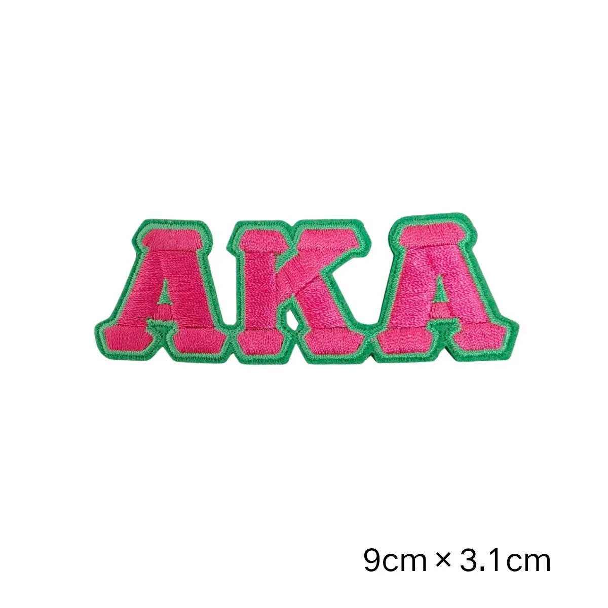 2Pcs Small Size AKA Alpha Kappa Alpha Sorority Pearl Ivy Shield Embroidered