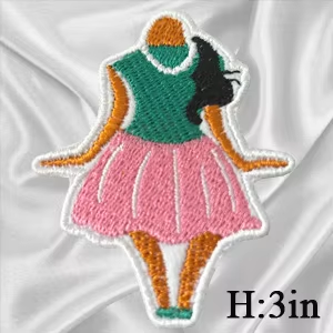 2Pcs Small Size AKA Alpha Kappa Alpha Sorority Pearl Ivy Shield Embroidered