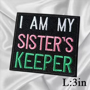 2Pcs Small Size AKA Alpha Kappa Alpha Sorority Pearl Ivy Shield Embroidered