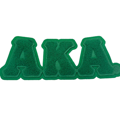 11'' Chenille AKA Greek Letter Sets Alpha Kappa Alpha Iron on Sorority Patches