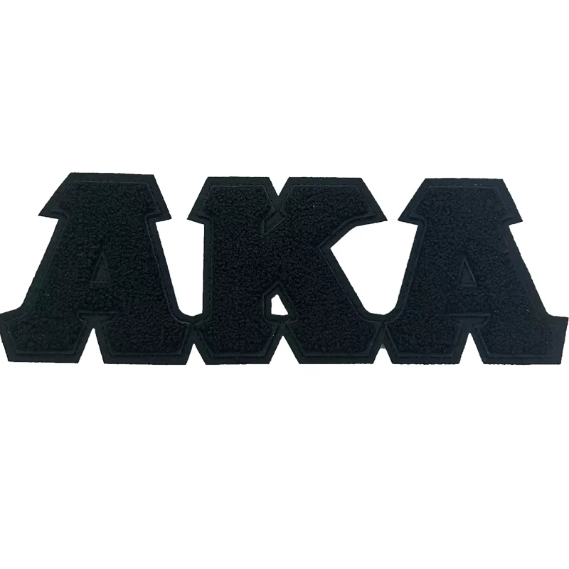 11'' Chenille AKA Greek Letter Sets Alpha Kappa Alpha Iron on Sorority Patches