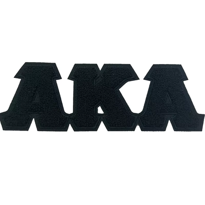 11'' Chenille AKA Greek Letter Sets Alpha Kappa Alpha Iron on Sorority Patches