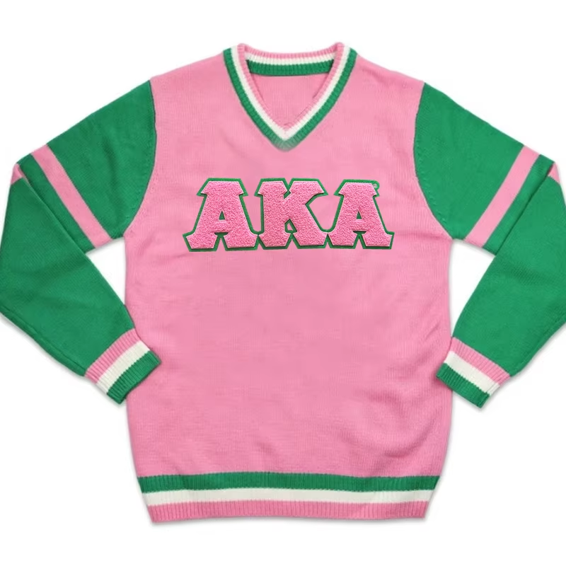 11'' Chenille AKA Greek Letter Sets Alpha Kappa Alpha Iron on Sorority Patches