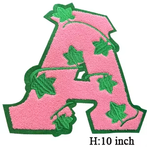 Chenille Shield Patch Set Alpha Kappa Alpha Sorority Iron on Patch