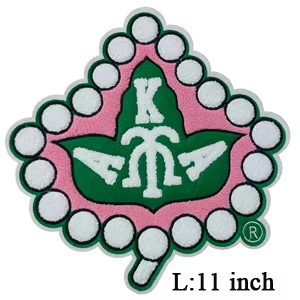 Chenille Shield Patch Set Alpha Kappa Alpha Sorority Iron on Patch
