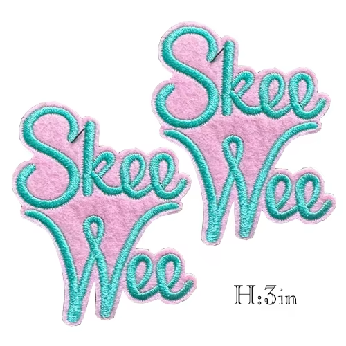 2pcs Alpha Kappa Alpha Sorority Embroidered Iron on Patches for Clothing