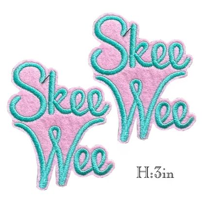 2pcs Alpha Kappa Alpha Sorority Embroidered Iron on Patches for Clothing