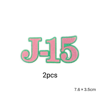 2pcs Alpha Kappa Alpha Sorority Embroidered Iron on Patches for Clothing