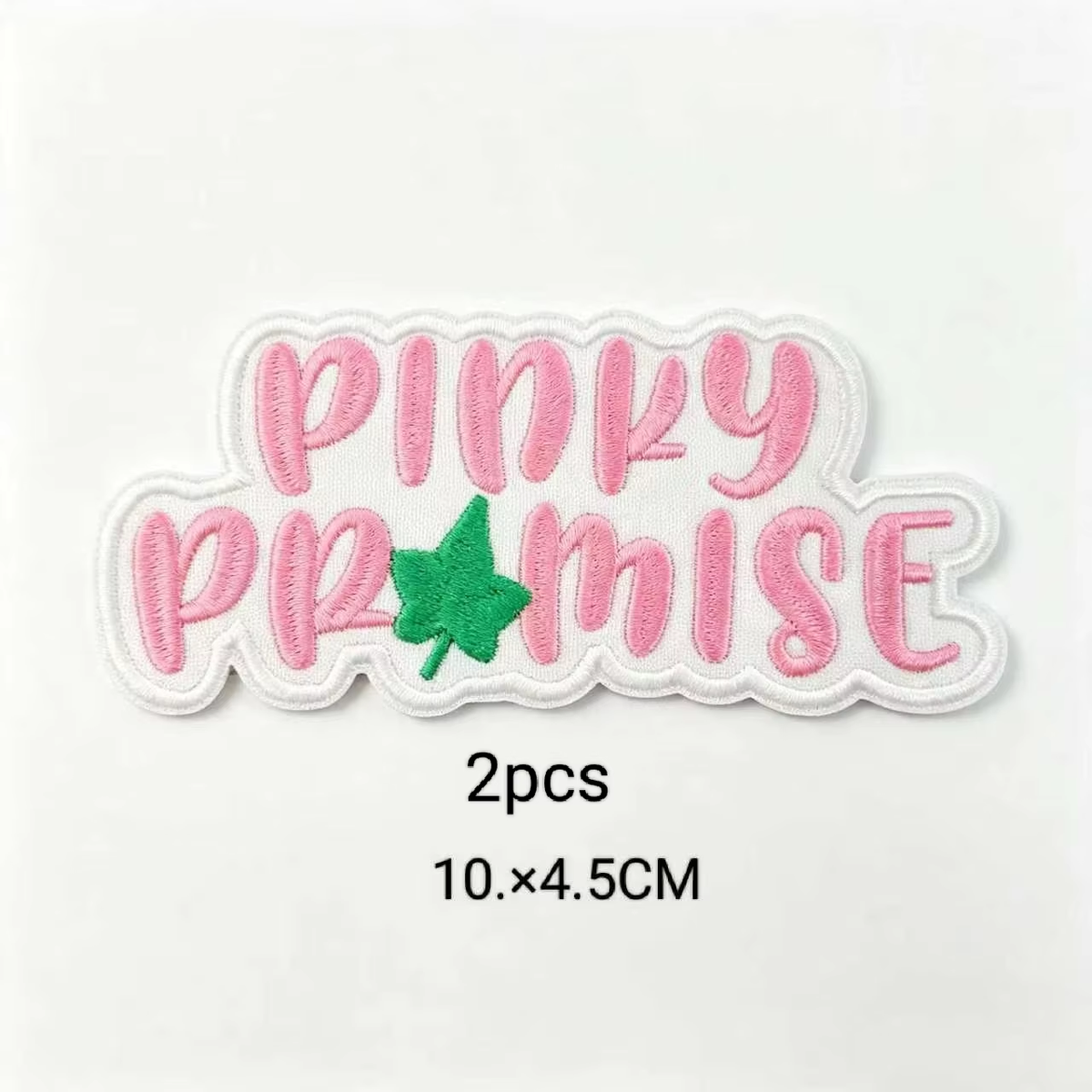 2pcs Alpha Kappa Alpha Sorority Embroidered Iron on Patches for Clothing