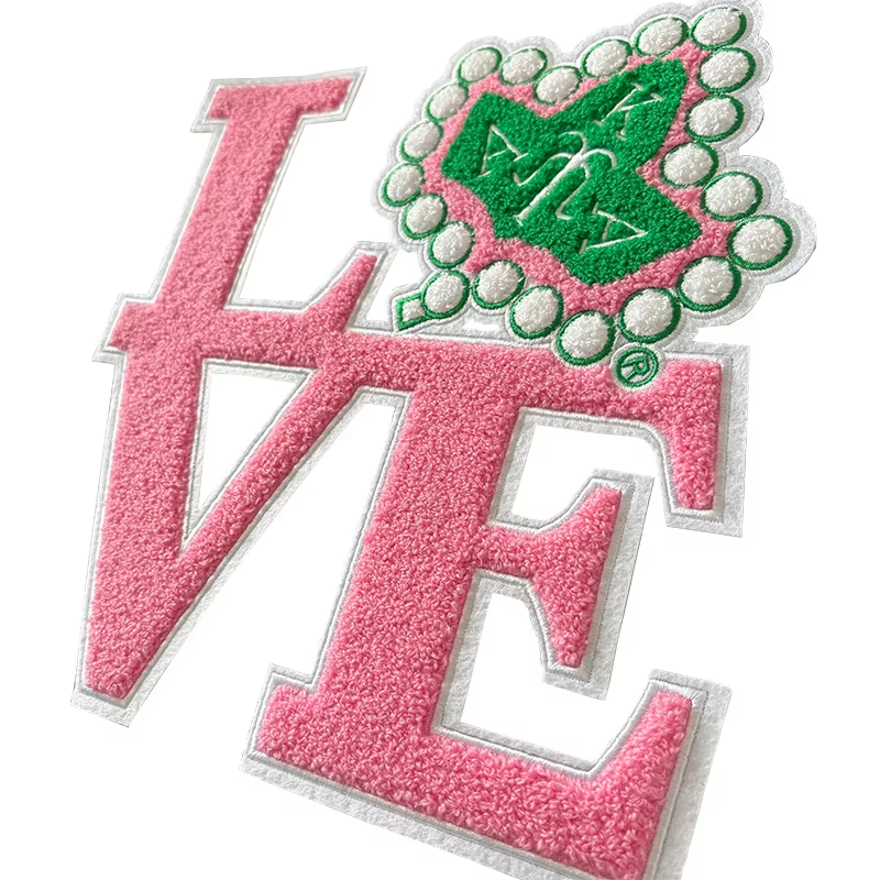 Alpha Kappa Alpha Sorority Pretty Ivy Pearl Iron on Greek Patch