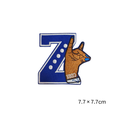 Zeta Phi Beta 1920 Hand Sign Embroidered Patches Set