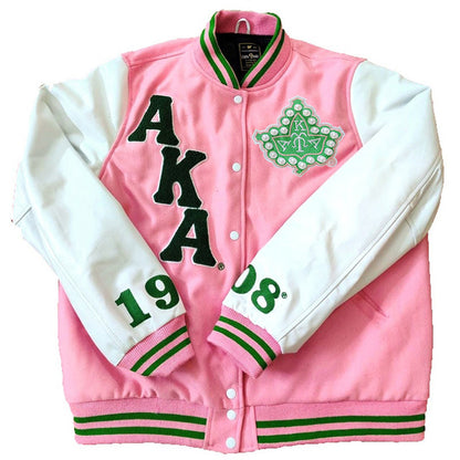 AKA 1908 Sorority 3D Pearls Ivy Shield Embroidered Sew on Patch