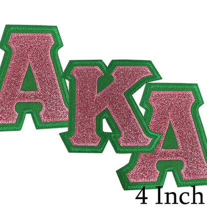 Sparkling Stitch Glitter Greek AKA Seperated Letters Patches