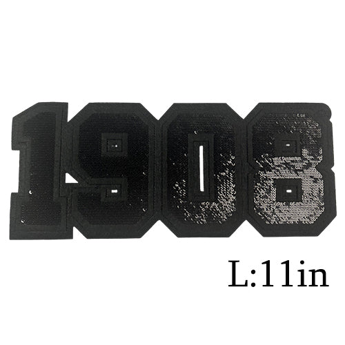 1908 Ivy Sorority Sequined Embroiered Iron on Patches