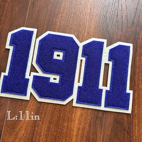 1911 with Shield Omega Psi Phi Chenille Iron-On Patch