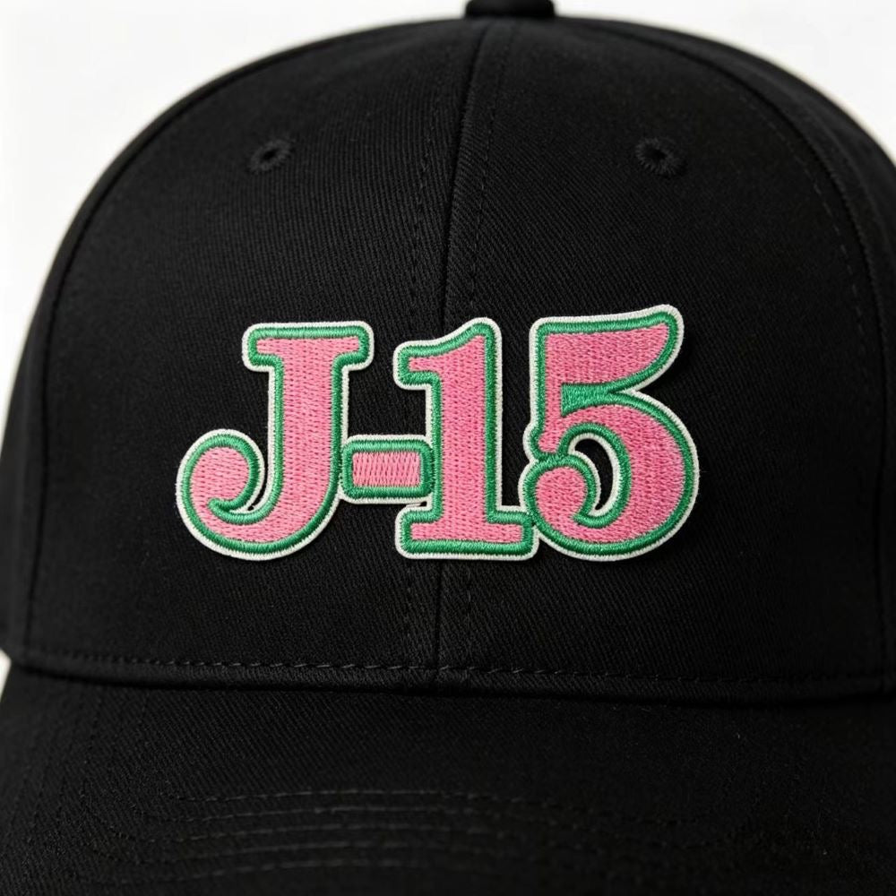 AKA Sorority Pink Green Embroidered Patches