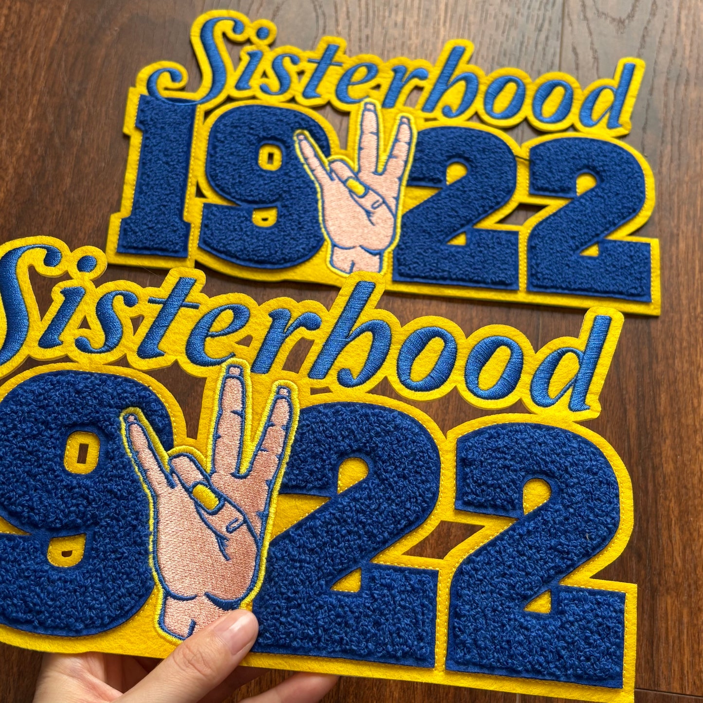 11'' Chenille SGRho 1922 Sisterhood Patch for Jacket