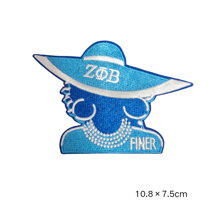 Zeta Phi Beta Finer Womanhood Embroidered Patches Set