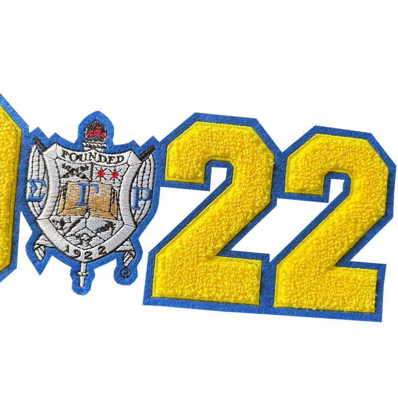 SGRho 1922 "I am Rhoyalty"Chenille Iron on Patch