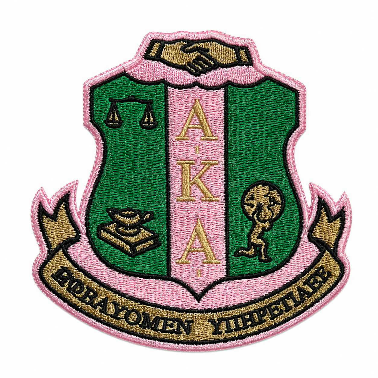 Sorority Shield Iron on Embroidered Patches