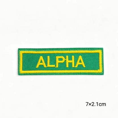 Chi Eta Phi ΧΗΦ 1932 Sorority Embroidery Patches Green Yellow Greek Letter Iron On Jacket Hat Clothing DIY Decoration