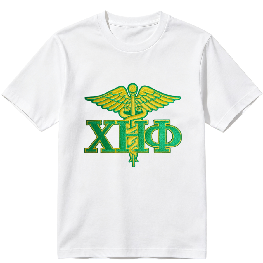 Chi Eta Phi ΧΗΦ 1932 Sorority Embroidery Patches Green Yellow Greek Letter Iron On Jacket Hat Clothing DIY Decoration
