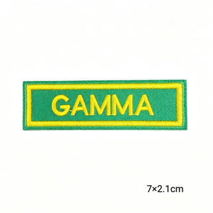 Chi Eta Phi ΧΗΦ 1932 Sorority Embroidery Patches Green Yellow Greek Letter Iron On Jacket Hat Clothing DIY Decoration