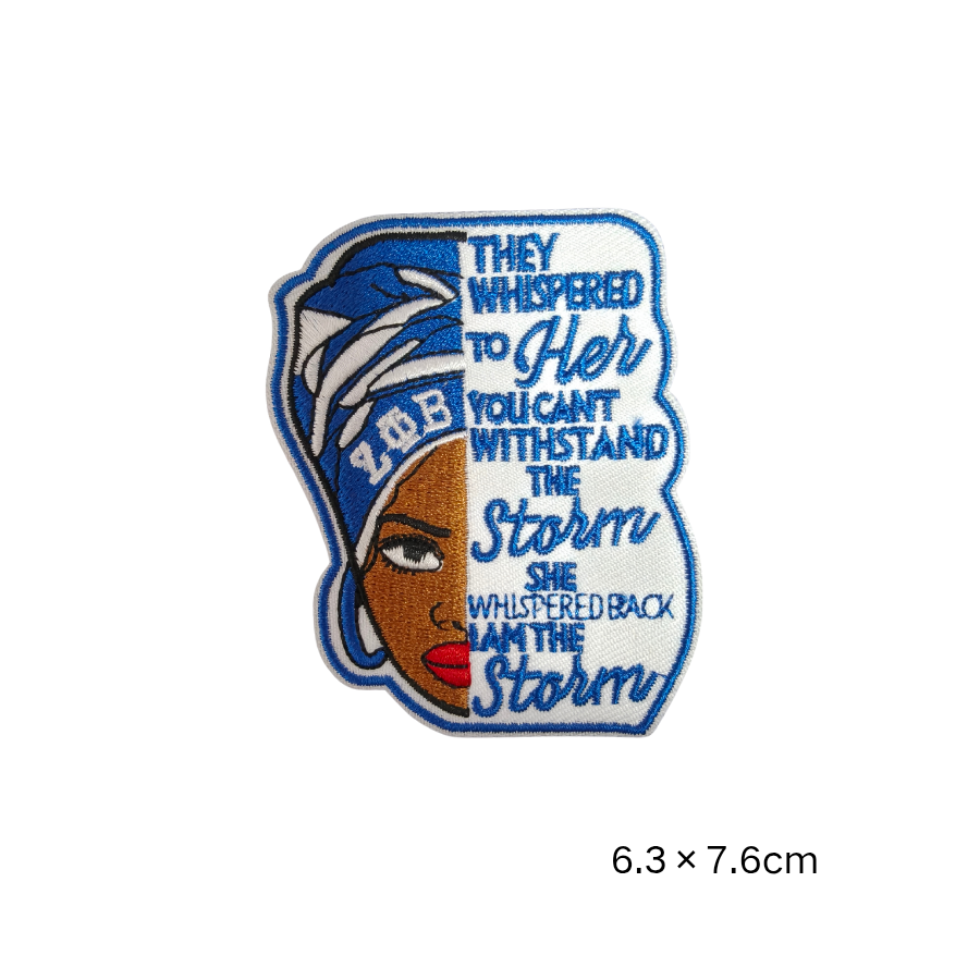 Zeta Phi Beta Finer Womanhood Embroidered Patches Set