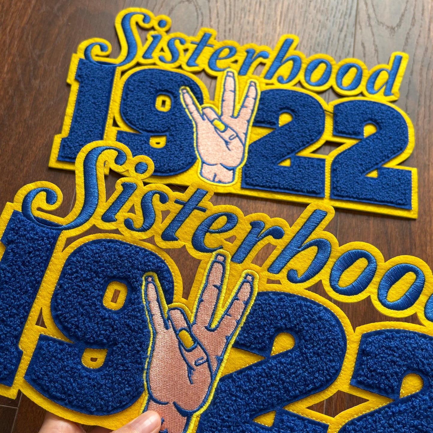 11'' Chenille SGRho 1922 Sisterhood Patch for Jacket