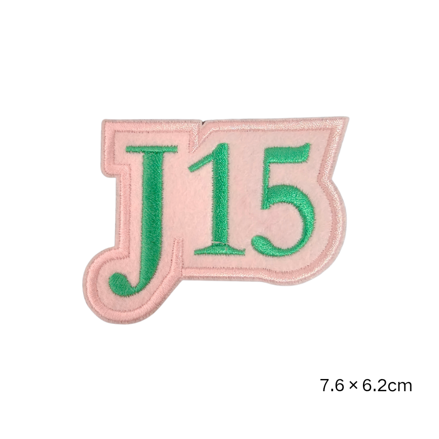 AKA Sorority Pink Green Embroidered Patches