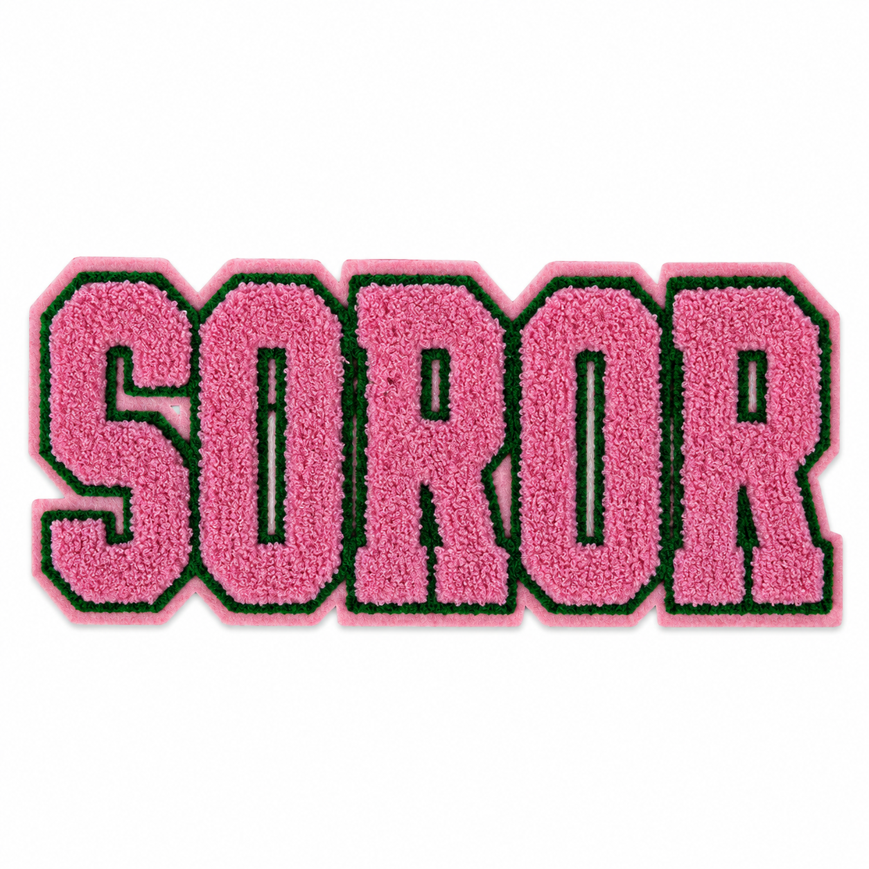 SOROR Chenille Letter Iron on Patch