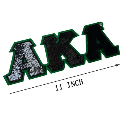 Alpha Kappa Alpha Sorority AKA Sequin Patches