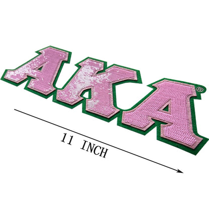 Alpha Kappa Alpha Sorority AKA Sequin Patches