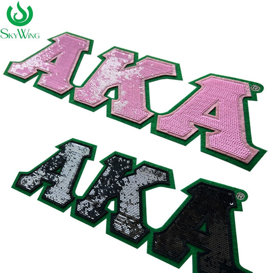 Alpha Kappa Alpha Sorority AKA Sequin Patches