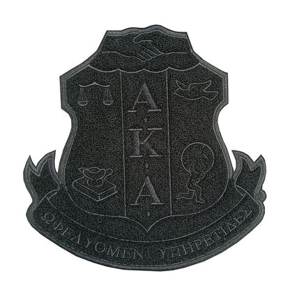 AKA Sorority Shield Chenille Heat Press Patch