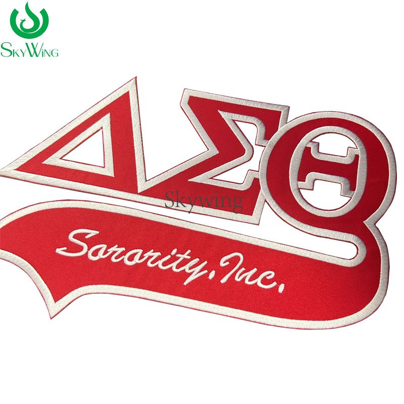 Twill Delta Sigma Theta with Tail Iron on Patch