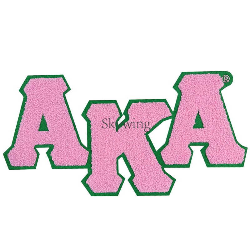 AKA Sorority Pearl Ivy Leaf Shield Chenille Patch Sweatshirts