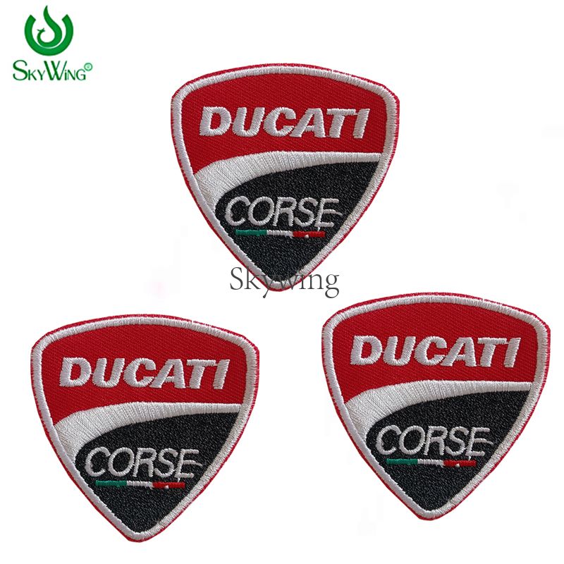 Racing Motocycle DUCATI Embroidered Badges Iron On Patch