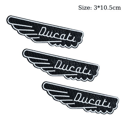 Racing Motocycle DUCATI Embroidered Badges Iron On Patch
