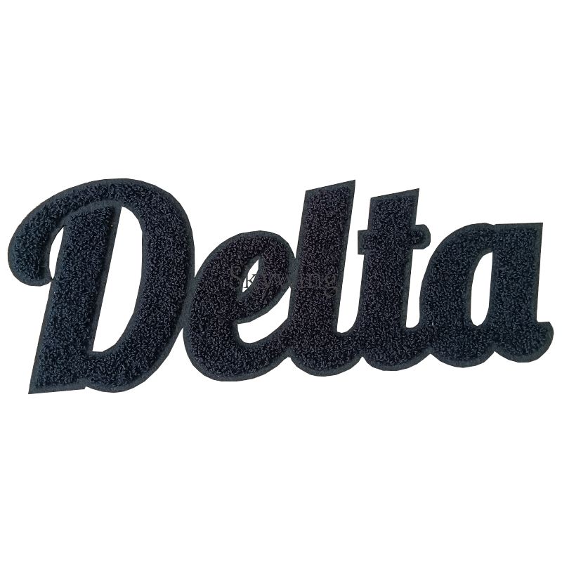 DELTA Sorority Chenille Greek Letters Iron On Patch