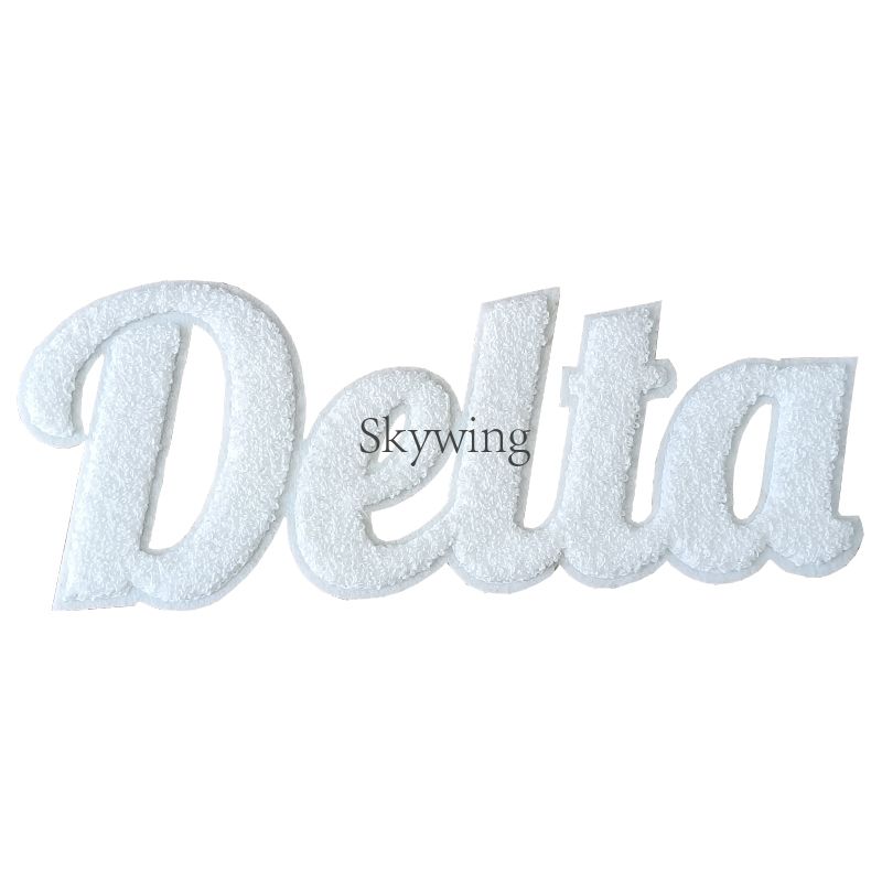 DELTA Sorority Chenille Greek Letters Iron On Patch