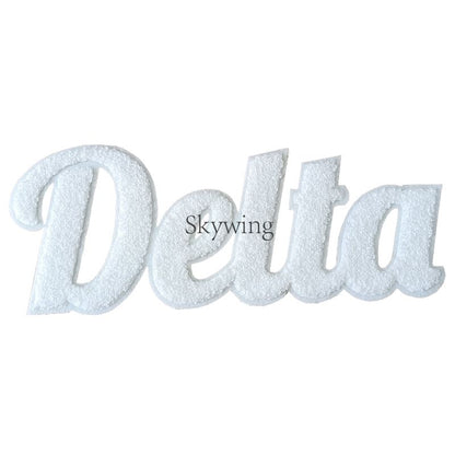 DELTA Sorority Chenille Greek Letters Iron On Patch