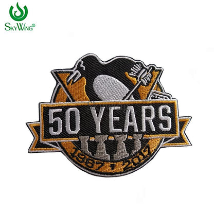 NHL Sport Hockey Team Logo Penguin Embroidered Iron on Patch