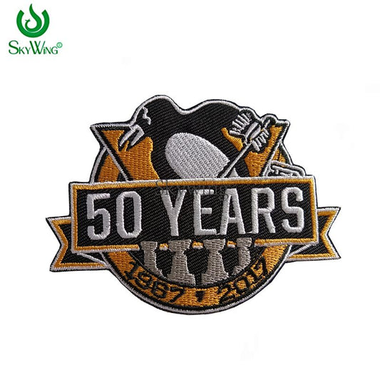 NHL Sport Hockey Team Logo Penguin Embroidered Iron on Patch