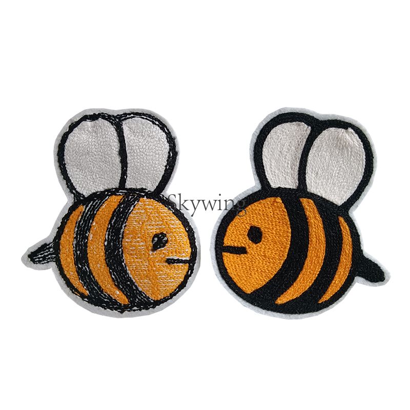 Animal Appliques Custom Bee Logo Sew On Patch