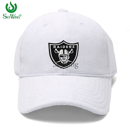 Black Raider Shield Embroidered NFL Team Logo Sports Badges