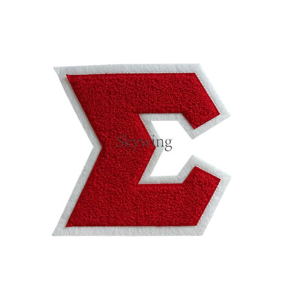 Red And Black Greek Sorority Delta Chenille Iron On Patches